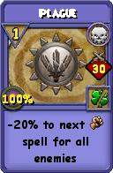 Wizard101 Death spell card: Plague, Spell ID 16084
