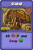 Wizard101 Balance spell card: Scarab, Spell ID 16826