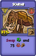 Wizard101 Balance spell card: Scarab, Spell ID 16654