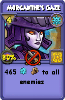Wizard101 Ice spell card: Morganthe's Gaze, Spell ID 16379