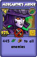 Wizard101 Life spell card: Morganthe's Ardor, Spell ID 16424