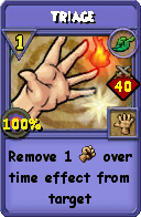 Wizard101 Life spell card: Triage, Spell ID 16240