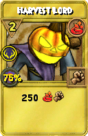 Wizard101 Fire spell card: Harvest Lord, Spell ID 17011