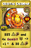 Wizard101 Myth spell card: Celestial Calendar, Spell ID 17018
