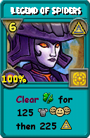 Wizard101 Myth spell card: Legend of Spiders, Spell ID 17024