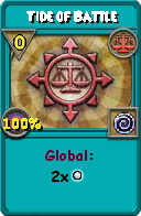 Wizard101 Balance spell card: Tide of Battle, Spell ID 17026