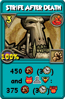 Wizard101 Fire spell card: Strife After Death, Spell ID 17031
