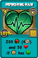 Wizard101 Storm spell card: Refreshing Rain, Spell ID 17038