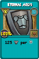 Wizard101 Ice spell card: Eternal Aegis, Spell ID 17040