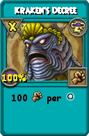 Wizard101 Storm spell card: Kraken's Decree, Spell ID 17041