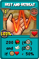 Wizard101 Balance spell card: Rest and Retreat, Spell ID 17046