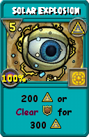 Wizard101 Myth spell card: Solar Explosion, Spell ID 17053
