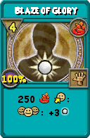 Wizard101 Fire spell card: Blaze of Glory, Spell ID 17055