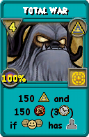 Wizard101 Myth spell card: Total War, Spell ID 17058
