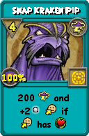 Wizard101 Storm spell card: Snap Kraken Pip, Spell ID 17069