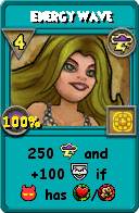 Wizard101 Storm spell card: Energy Wave, Spell ID 17070