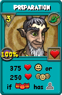 Wizard101 Life spell card: Preparation, Spell ID 17073