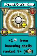 Wizard101 Balance spell card: Power Conversion, Spell ID 17084