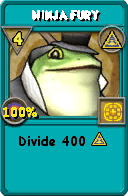 Wizard101 Myth spell card: Ninja Fury, Spell ID 17092