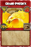 Wizard101 Fire spell card: Grand Phoenix, Spell ID 17121