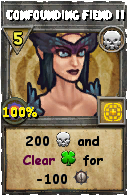 Wizard101 Death spell card: Confounding Fiend II, Spell ID 17128