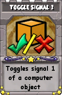 Wizard101 School 16 spell card: Toggle Signal 1, Spell ID 17130