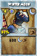 Wizard101 Moon spell card: Winter Moon, Spell ID 17134