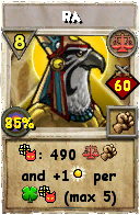 Wizard101 Balance spell card: Ra, Spell ID 17163