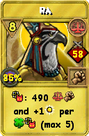 Wizard101 Balance spell card: Ra, Spell ID 17179