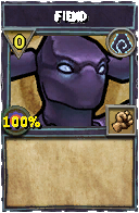 Wizard101 Shadow spell card: Fiend, Spell ID 17195
