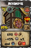 Wizard101 Balance spell card: Boxenspiel, Spell ID 17197