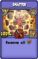 Wizard101 Myth spell card: Shatter, Spell ID 17212