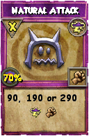 Wizard101 Storm spell card: Natural Attack, Spell ID 17219