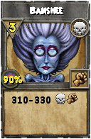Wizard101 Death spell card: Banshee, Spell ID 17226