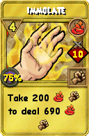 Wizard101 Fire spell card: Immolate, Spell ID 17237