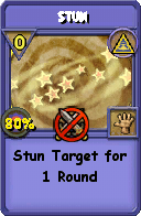 Wizard101 Myth spell card: Stun, Spell ID 17248