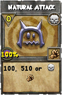 Wizard101 Death spell card: Natural Attack, Spell ID 17271