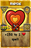Wizard101 Sun spell card: Radical, Spell ID 17289