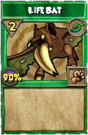 Wizard101 Life spell card: Life Bat, Spell ID 17291