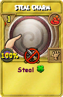 Wizard101 Fire spell card: Steal Charm, Spell ID 17311