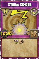 Wizard101 Storm spell card: Storm School, Spell ID 17314