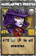 Wizard101 Death spell card: Morganthe's Requiem, Spell ID 17327