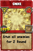 Wizard101 Fire spell card: Choke, Spell ID 17334