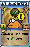 Wizard101 Fishing spell card: Lesser Vitality Lure, Spell ID 17342