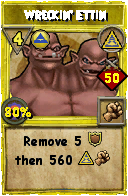 Wizard101 Myth spell card: Wreckin' Ettin, Spell ID 17346