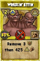 Wizard101 Myth spell card: Wreckin' Ettin, Spell ID 17347