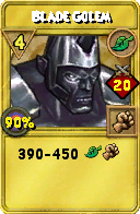 Wizard101 Life spell card: Blade Golem, Spell ID 17371