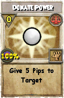 Wizard101 Balance spell card: Donate Power, Spell ID 17373