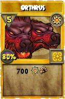 Wizard101 Sun spell card: Orthrus, Spell ID 17374