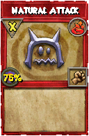 Wizard101 Fire spell card: Natural Attack, Spell ID 17375
